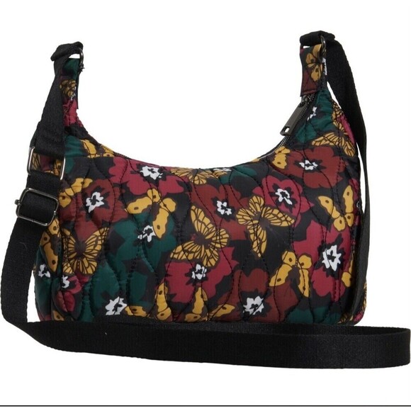 ROSETTI Floral Butterfly Shoulder Bag Lightweight with Strap Multicolor Zip New - Picture 1 of 16